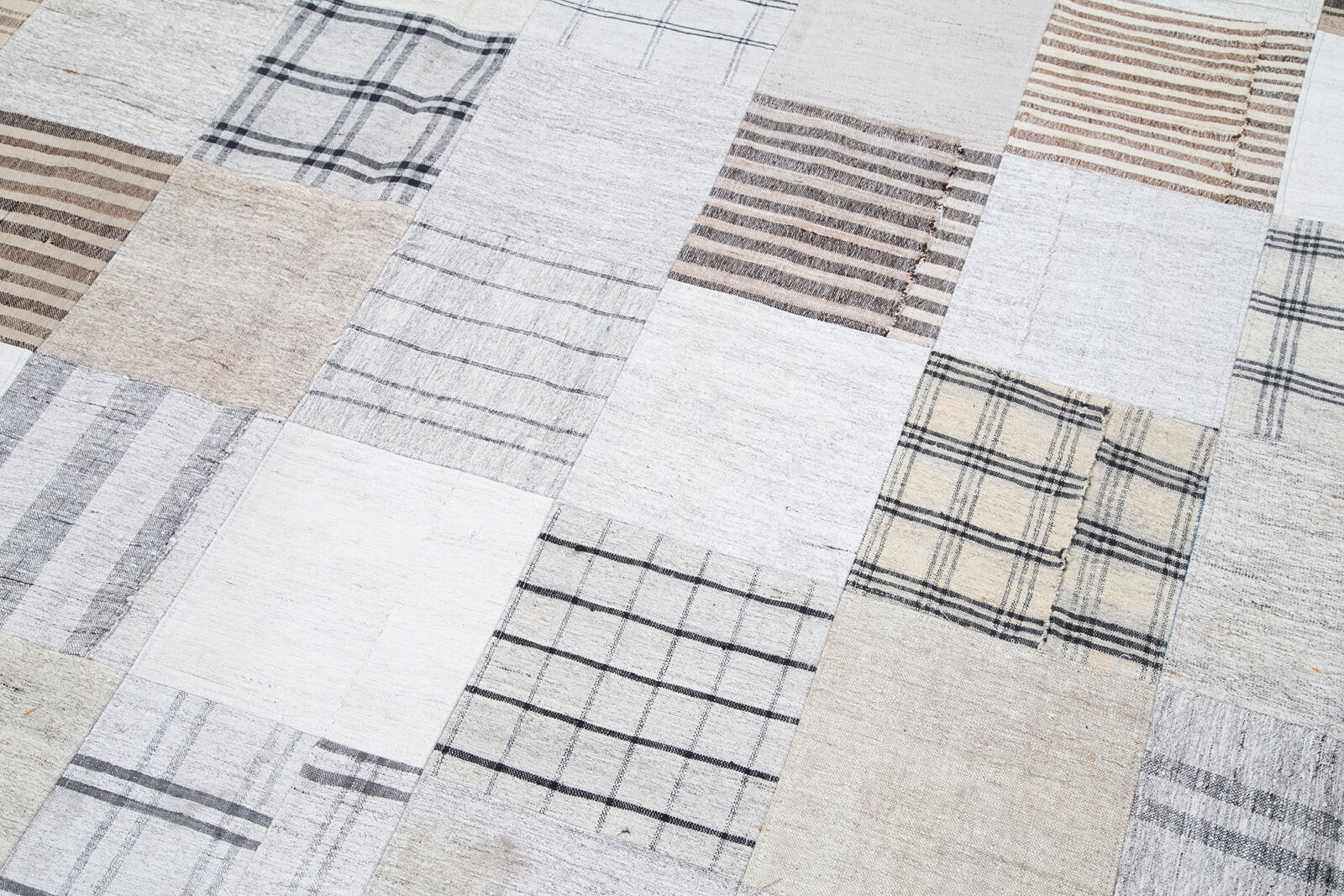 10x13 Beige Kilim Patchwork Rug - 30574