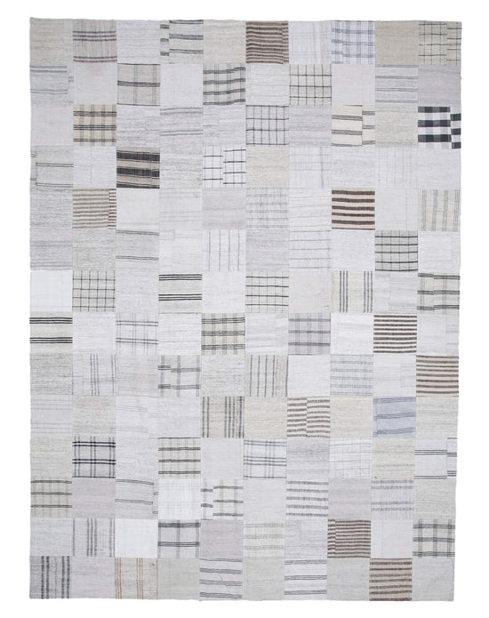10x13 Beige Kilim Patchwork Rug - 30576