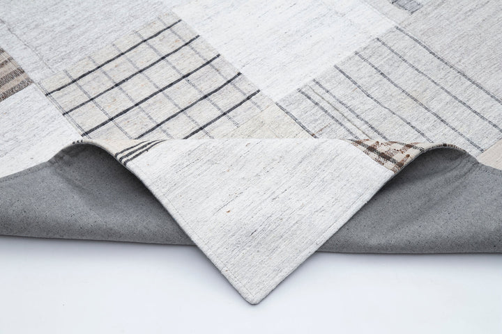 10x13 Beige Kilim Patchwork Rug - 30579