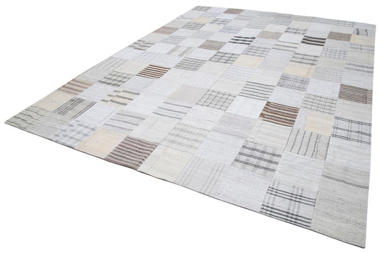 10x13 Beige Kilim Patchwork Rug - 30580