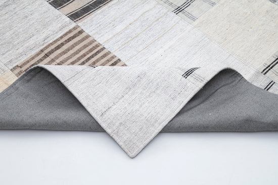 10x13 Beige Kilim Patchwork Rug - 30580