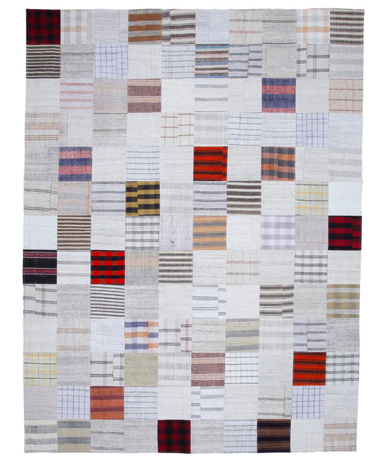 10x13 Multicolor Kilim Patchwork Rug - 30583