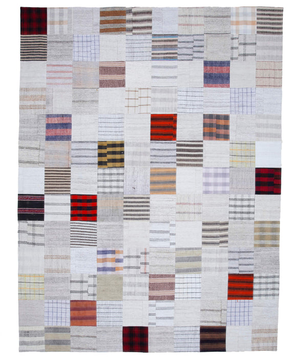 10x13 Multicolor Kilim Patchwork Rug - 30583