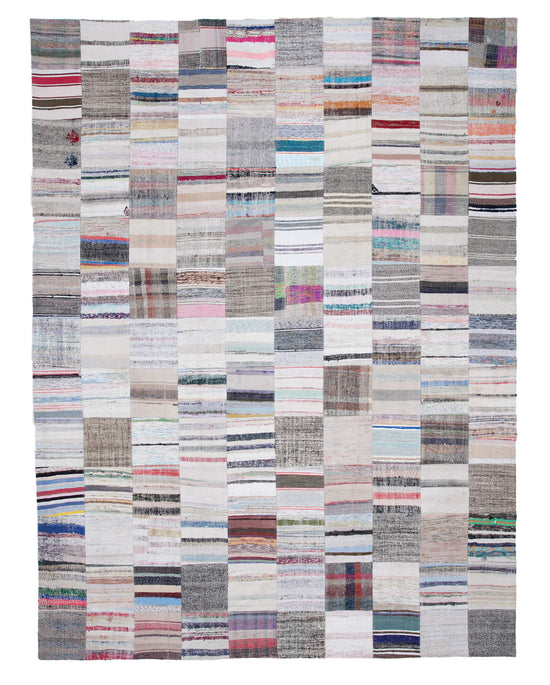 10x13 Multicolor Kilim Patchwork Rug - 30584