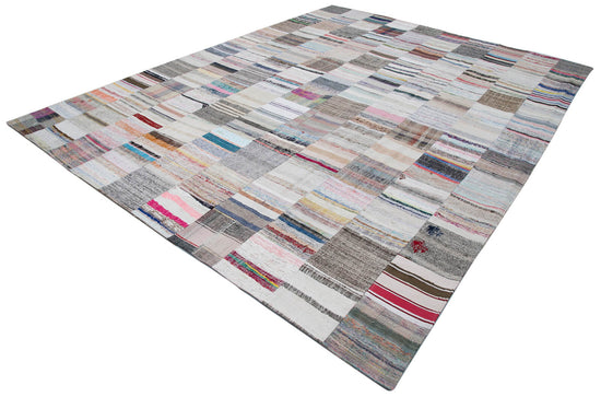 10x13 Multicolor Kilim Patchwork Rug - 30584