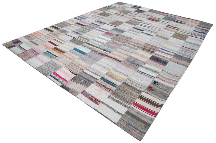 10x13 Multicolor Kilim Patchwork Rug - 30584