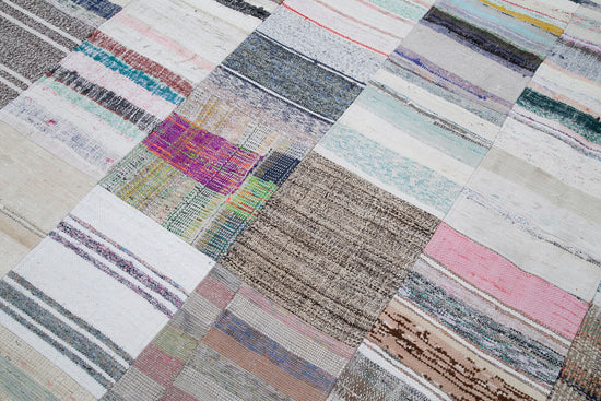 10x13 Multicolor Kilim Patchwork Rug - 30584