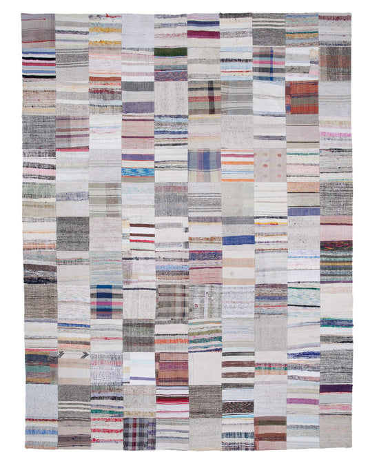 10x13 Multicolor Kilim Patchwork Rug - 30587