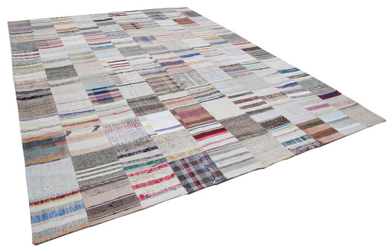 10x13 Multicolor Kilim Patchwork Rug - 30587