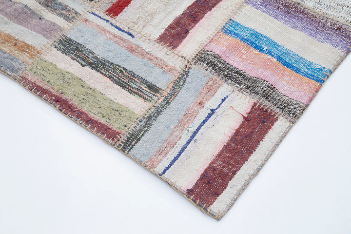 7x10 Multicolor Kilim Patchwork Rug - 30599