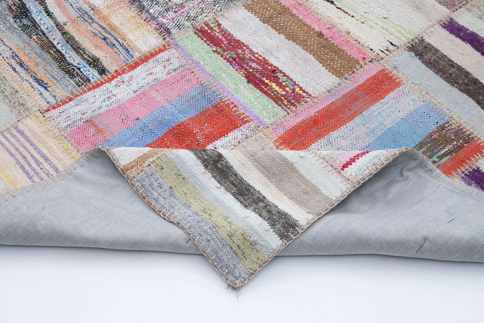 7x10 Multicolor Kilim Patchwork Rug - 30599
