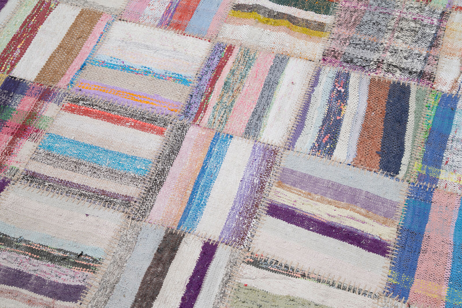 7x10 Multicolor Kilim Patchwork Rug - 30599