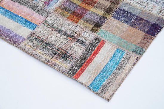 7x10 Multicolor Kilim Patchwork Rug - 30600