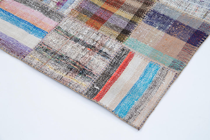 7x10 Multicolor Kilim Patchwork Rug - 30600