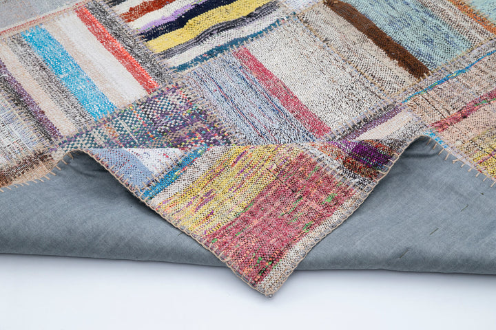 7x10 Multicolor Kilim Patchwork Rug - 30600