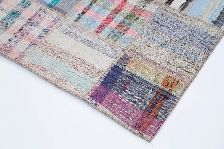 7x10 Multicolor Kilim Patchwork Rug - 30603