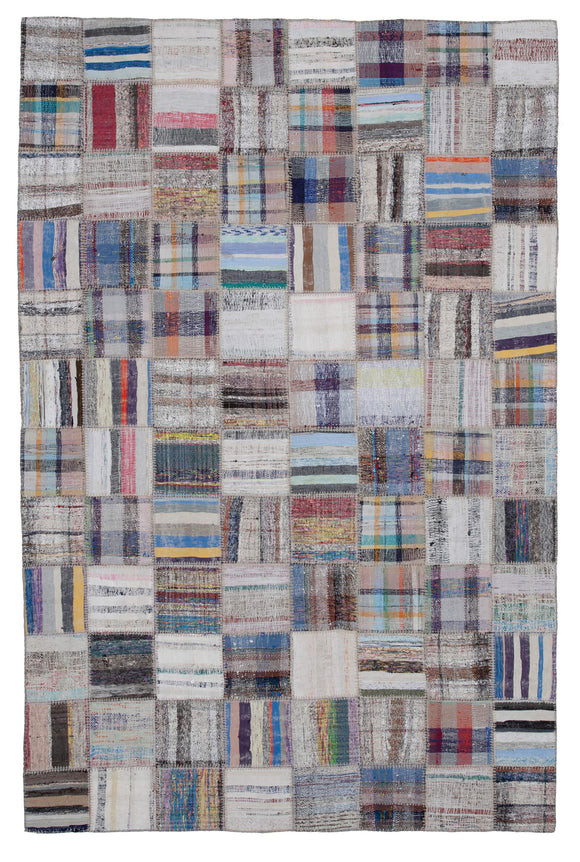 6x10 Multicolor Kilim Patchwork Rug - 30604