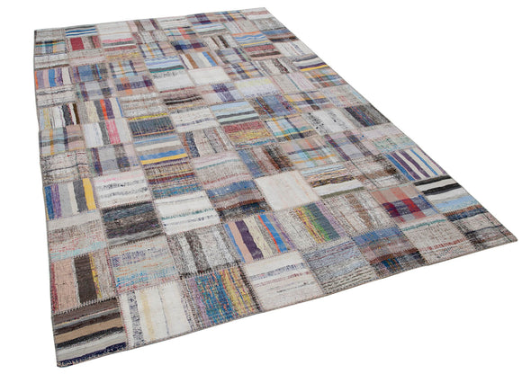 6x10 Multicolor Kilim Patchwork Rug - 30604