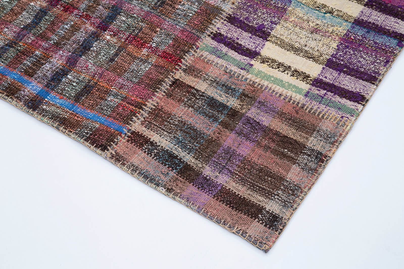 7x10 Multicolor Kilim Patchwork Rug - 30606