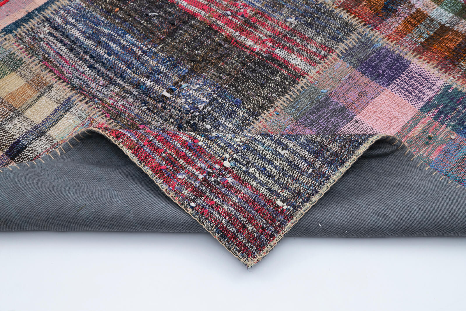 7x10 Multicolor Kilim Patchwork Rug - 30606