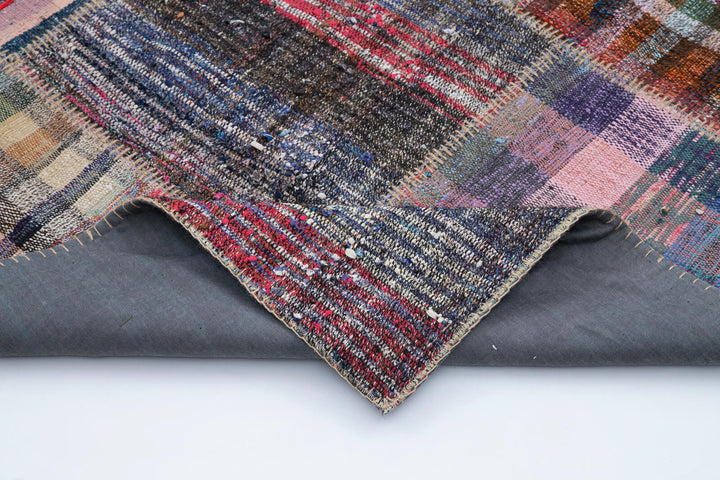 7x10 Multicolor Kilim Patchwork Rug - 30606