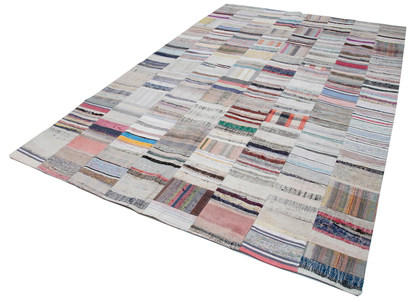 7x12 Multicolor Kilim Patchwork Rug - 30610