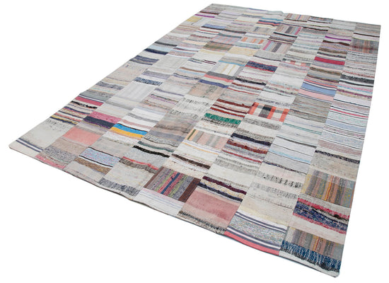 7x12 Multicolor Kilim Patchwork Rug - 30610
