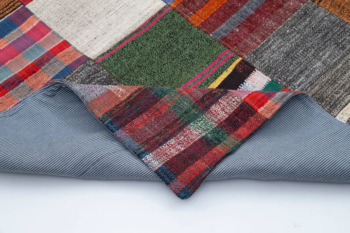 8x11 Multicolor Kilim Patchwork Rug - 30613