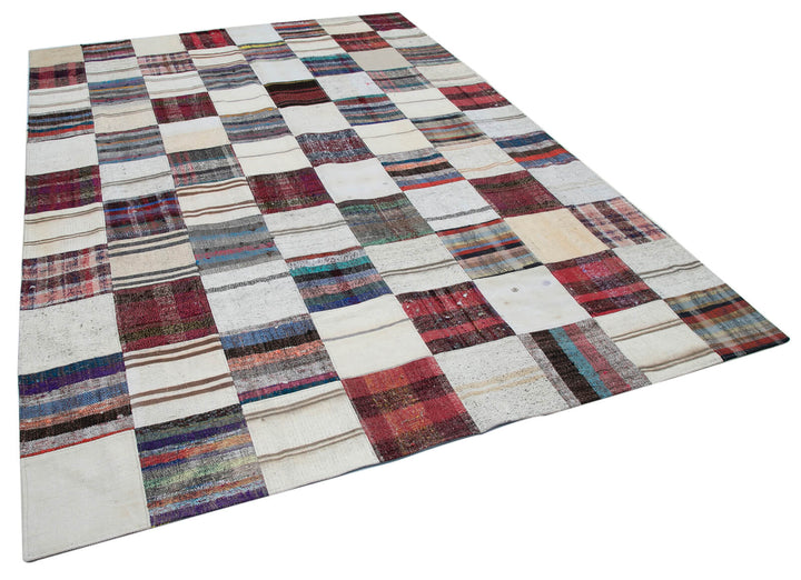 8x11 Multicolor Kilim Patchwork Rug - 30614