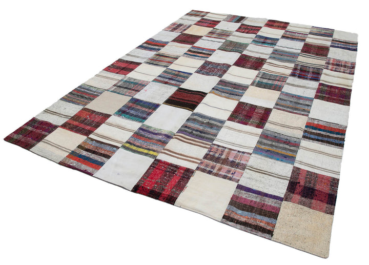 8x11 Multicolor Kilim Patchwork Rug - 30614