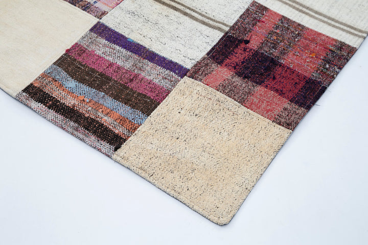 8x11 Multicolor Kilim Patchwork Rug - 30614