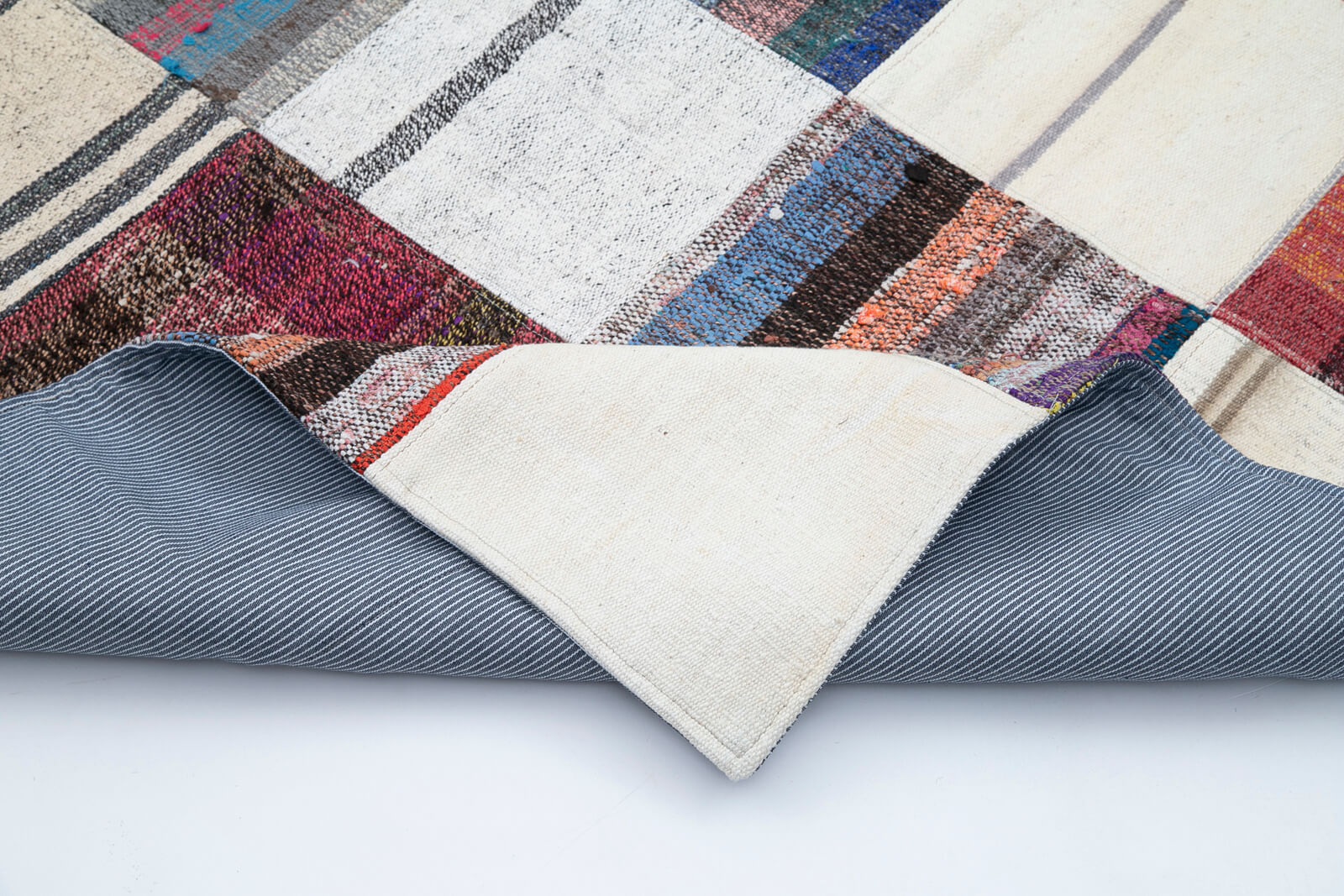 8x11 Multicolor Kilim Patchwork Rug - 30614
