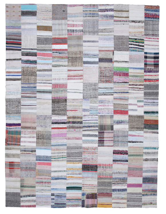 10x13 Multicolor Kilim Patchwork Rug - 30616