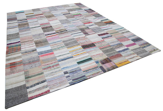 10x13 Multicolor Kilim Patchwork Rug - 30616