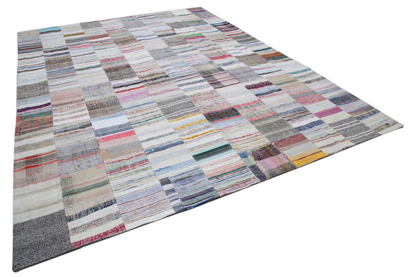10x13 Multicolor Kilim Patchwork Rug - 30616