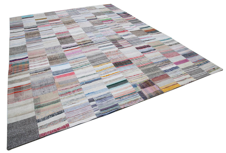 10x13 Multicolor Kilim Patchwork Rug - 30616