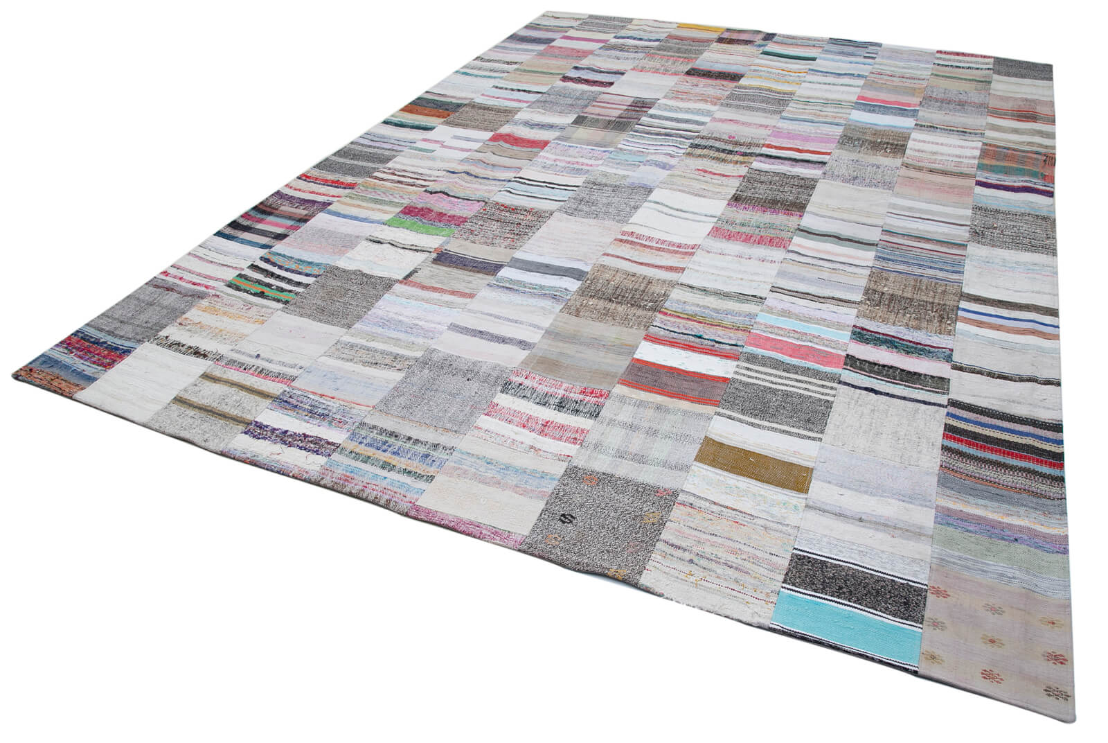 10x13 Multicolor Kilim Patchwork Rug - 30616