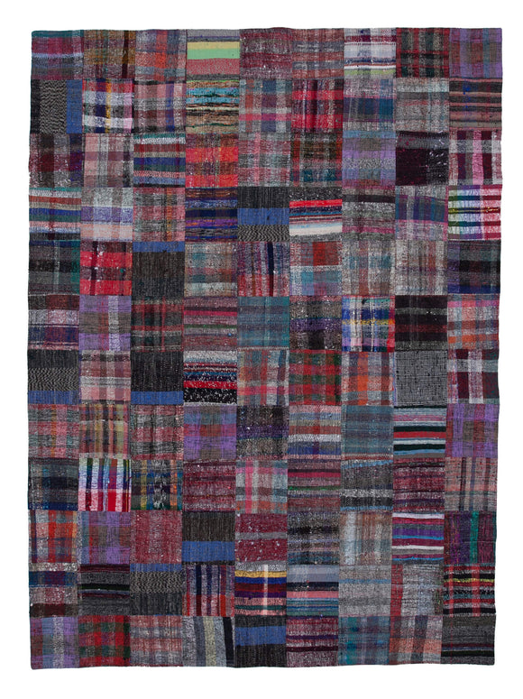 8x12 Multicolor Kilim Patchwork Rug - 30617