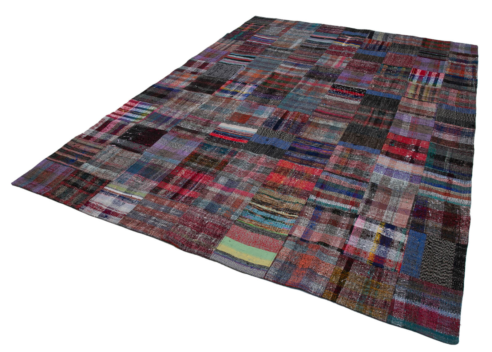 8x12 Multicolor Kilim Patchwork Rug - 30617