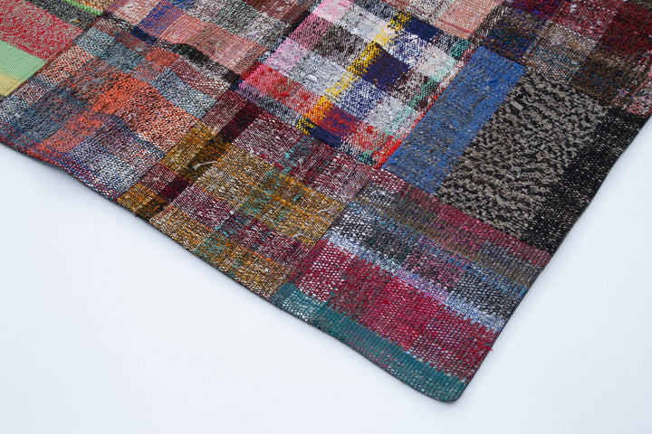 8x12 Multicolor Kilim Patchwork Rug - 30617