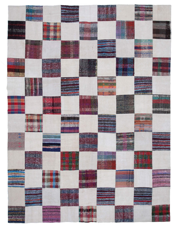 9x12 Multicolor Kilim Patchwork Rug - 30619