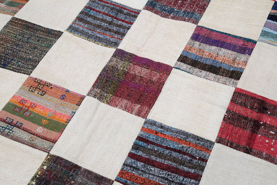 9x12 Multicolor Kilim Patchwork Rug - 30619