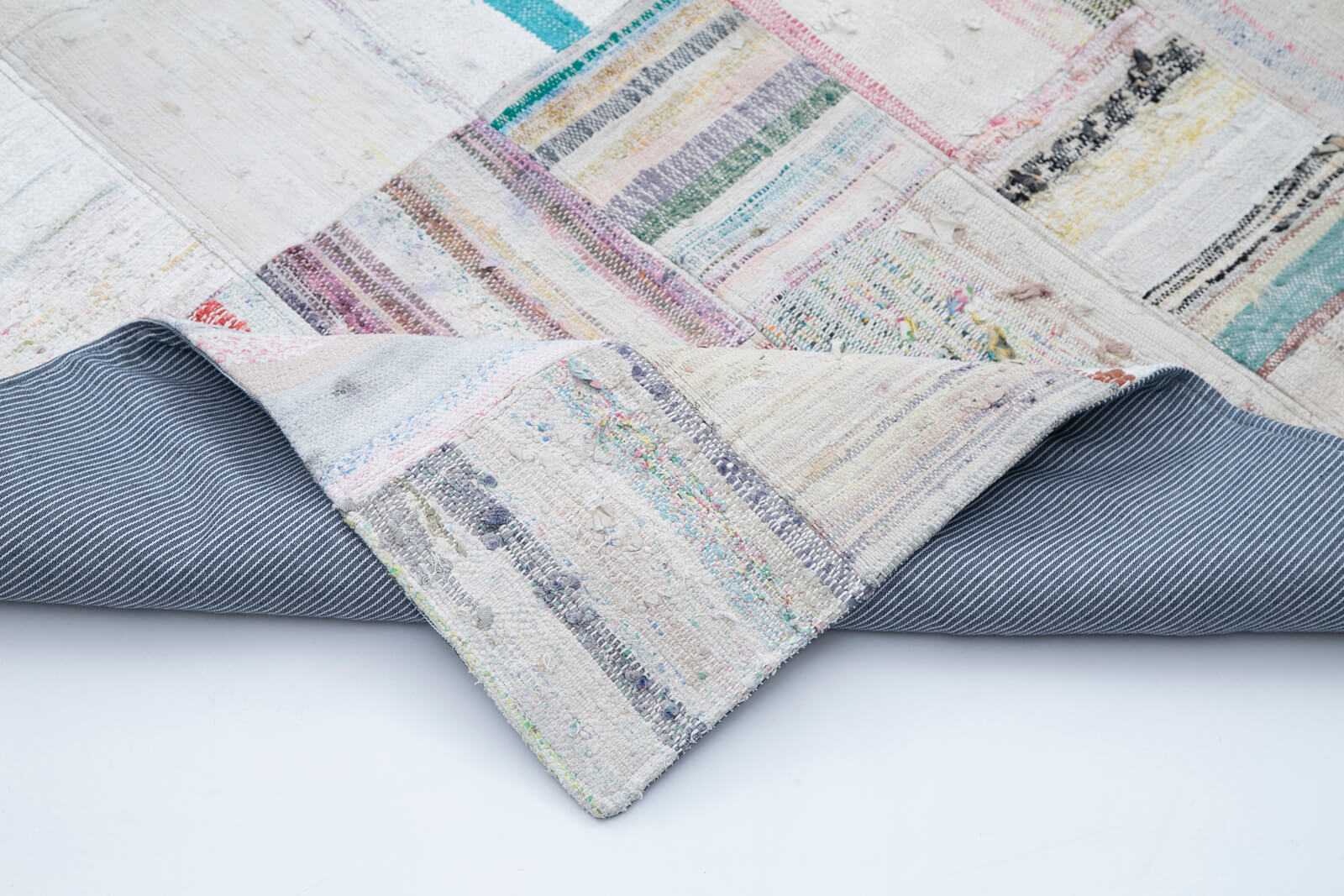 8x12 Beige Kilim Patchwork Rug - 30620