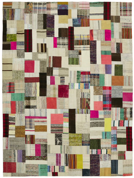 9x12 Multicolor Kilim Patchwork Rug - 30622