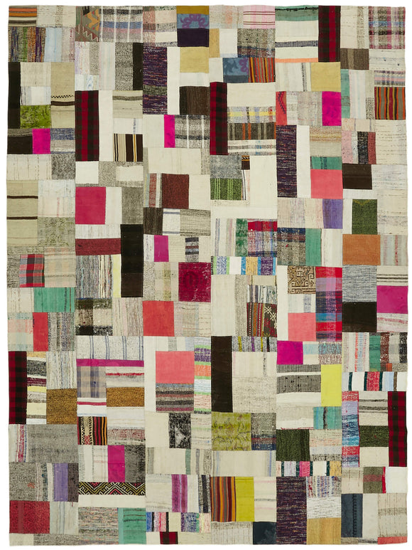 9x12 Multicolor Kilim Patchwork Rug - 30622