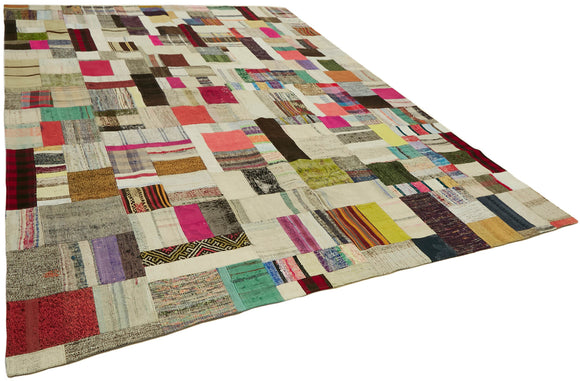 9x12 Multicolor Kilim Patchwork Rug - 30622