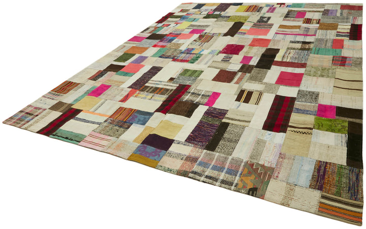 9x12 Multicolor Kilim Patchwork Rug - 30622