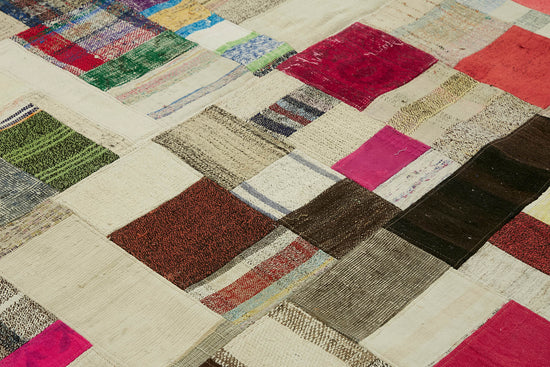 9x12 Multicolor Kilim Patchwork Rug - 30622