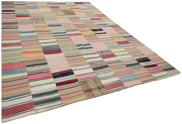 9x12 Multicolor Kilim Patchwork Rug - 30623