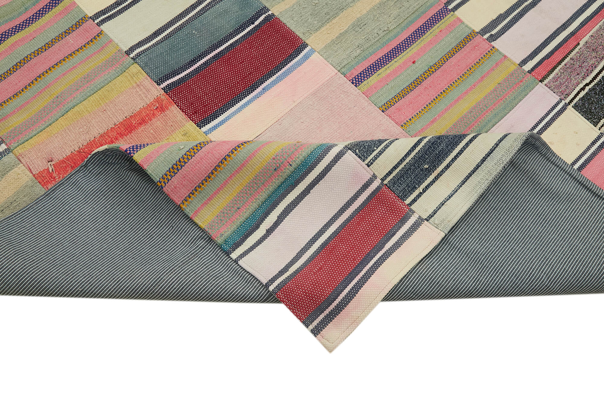 9x12 Multicolor Kilim Patchwork Rug - 30623